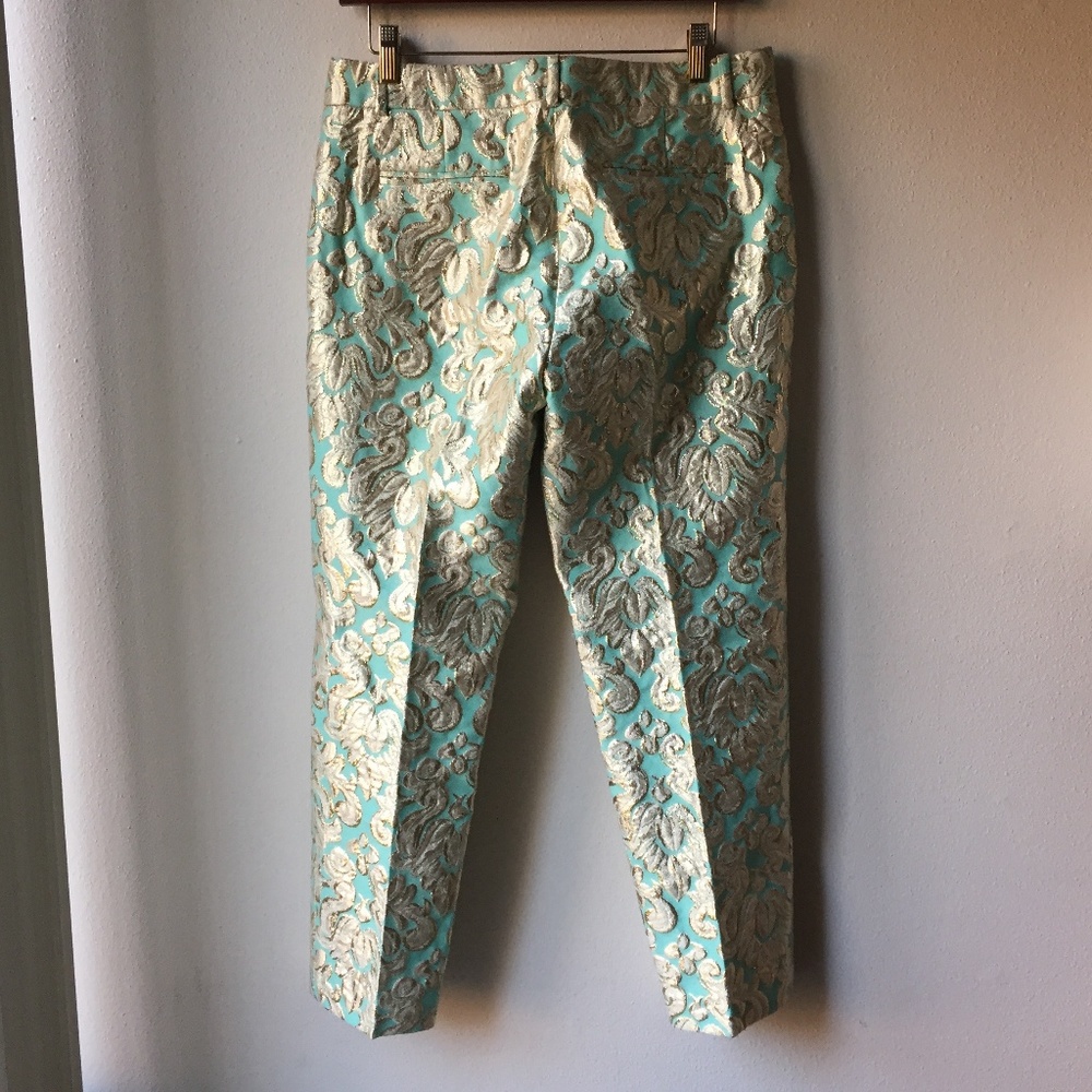 J Crew Collection Gilded Brocade Outfit Top & Pant - Picture 8 of 8